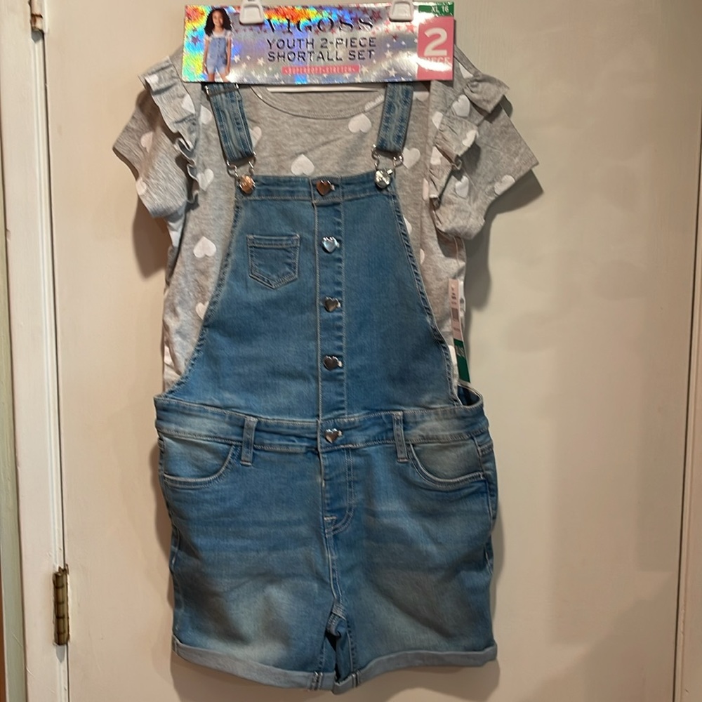 🤍Vigoss Youth 2 Piece Shortall Set - Size XL 16